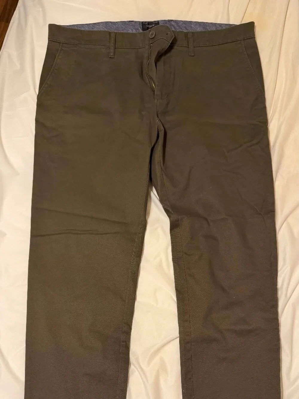 J. Crew 484 Slim Fit Chino in Olive/Khaki